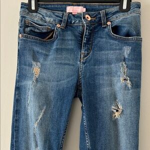 Ted Baker Light Blue Distressed Skinny Jeans